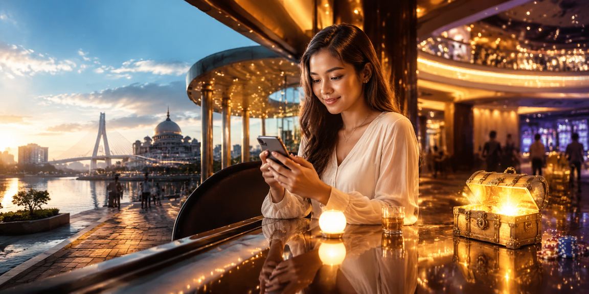 Pengguna di Putrajaya membuat deposit untuk akses platform e-sukan mazda3 melalui telefon pintar